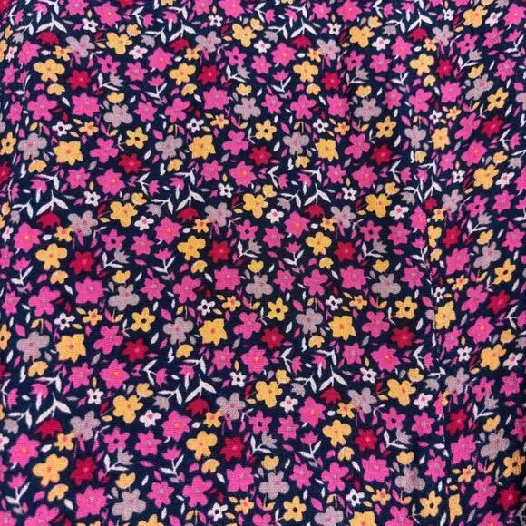 Fat Face Size 2 Midi Shirt Dress Red Pink Floral Belted Short Sleeves Colorful - Picture 6 of 10